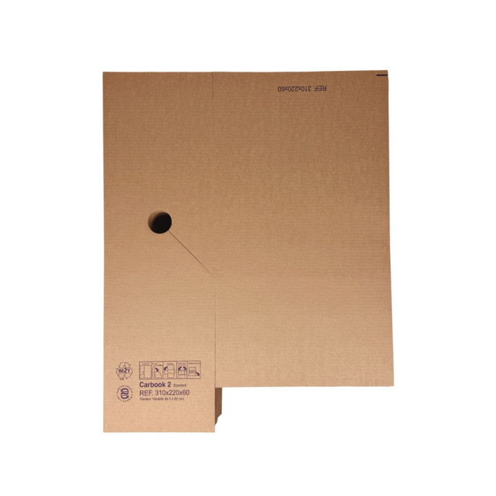 Étui-croix postal en carton brun 31 x 22 x 6 cm