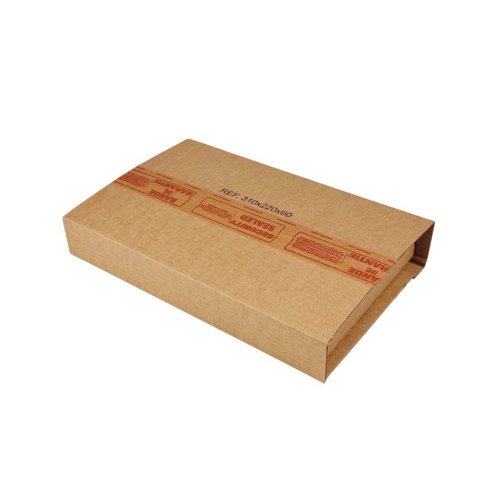 Étui-croix postal en carton brun 31 x 22 x 6 cm