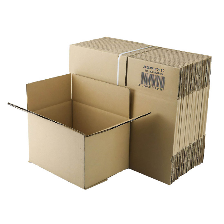 Carton simple cannelure 22 x 16 x 13 cm