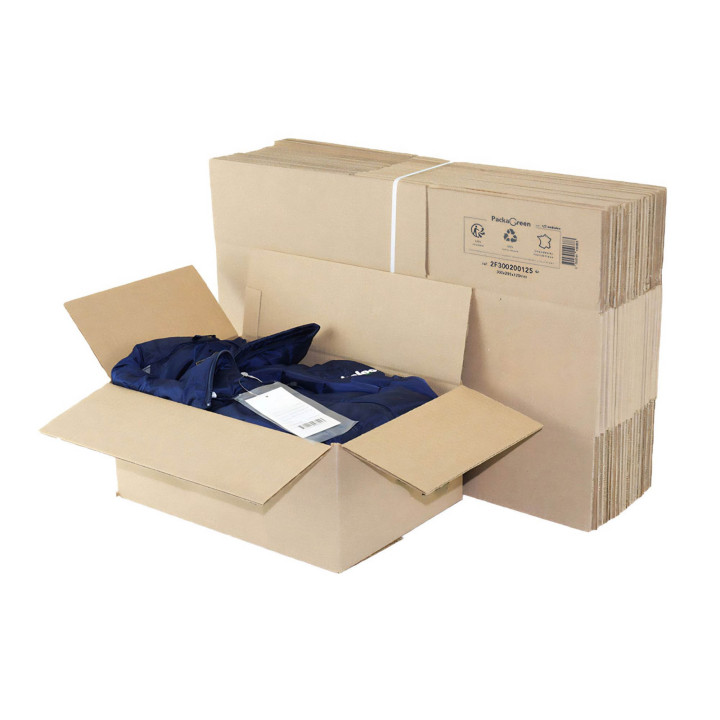 Carton simple cannelure  30 x 20 x 12,5 cm type GALIA A16