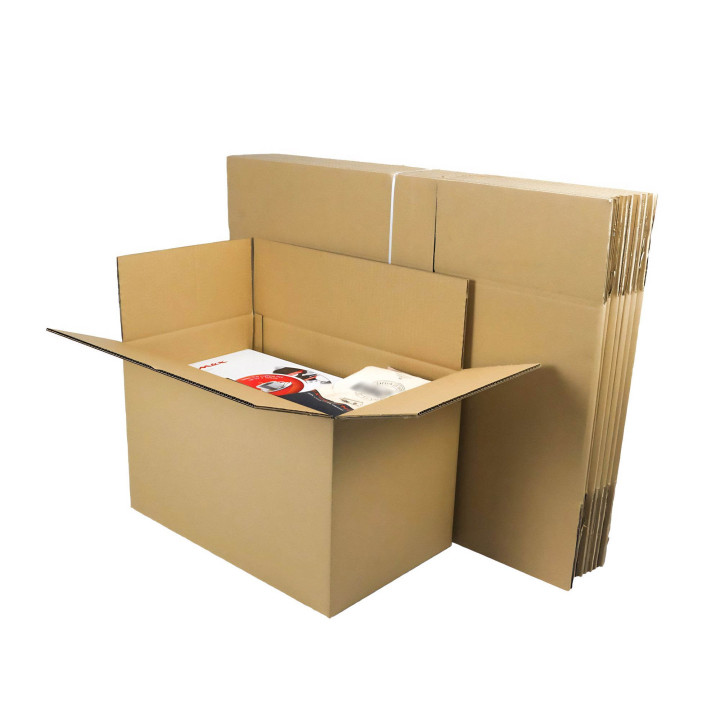 Boite en carton double cannelure 60 x 30 x 30 cm