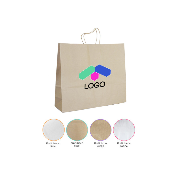 Sac kraft personnalisé | Formats, couleurs et impression logo