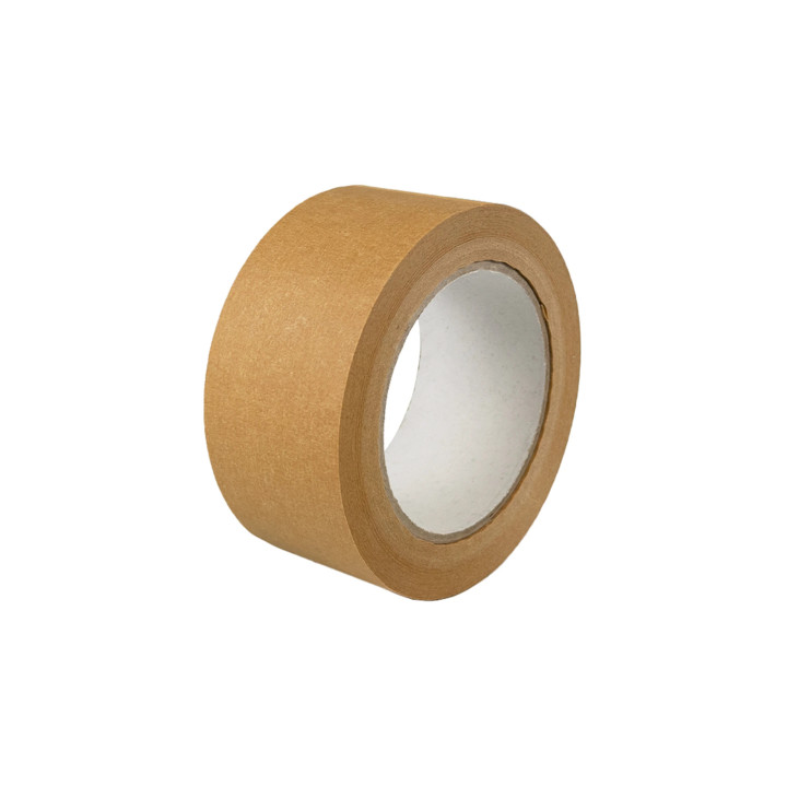 Ruban adhésif kraft brun crépon 5 cm x 50 m - Résistant et recyclable | Embaleo