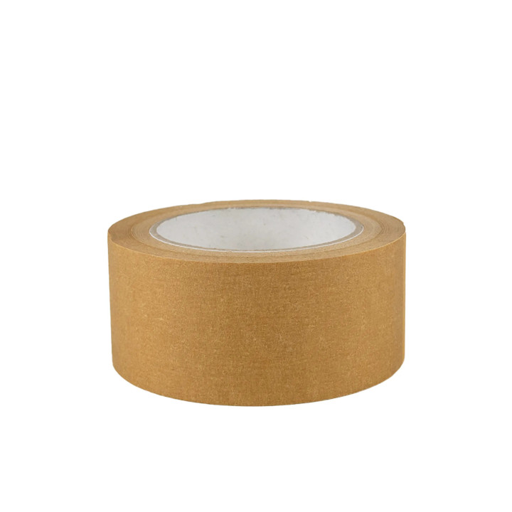 Ruban adhésif kraft brun crépon 5 cm x 50 m - Résistant et recyclable | Embaleo
