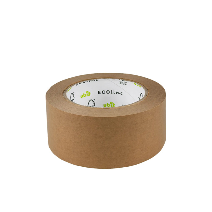 Ruban adhésif kraft brun 5 cm x 50 m - Colle naturelle, recyclable | Embaleo