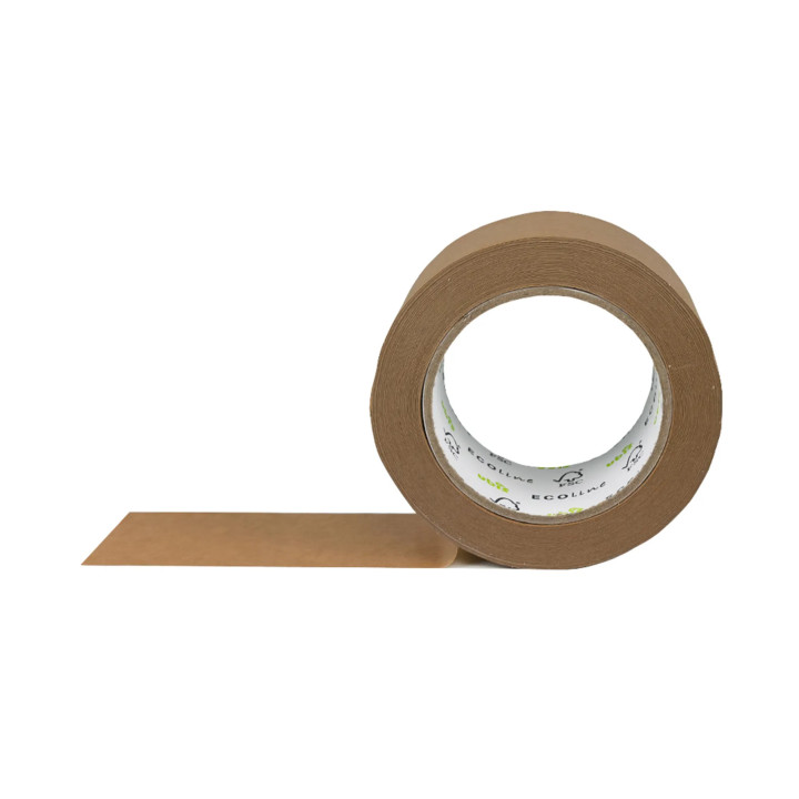 Ruban adhésif kraft brun 5 cm x 50 m - Colle naturelle, recyclable | Embaleo