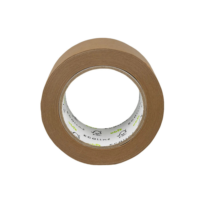 Ruban adhésif kraft brun 5 cm x 50 m - Colle naturelle, recyclable | Embaleo