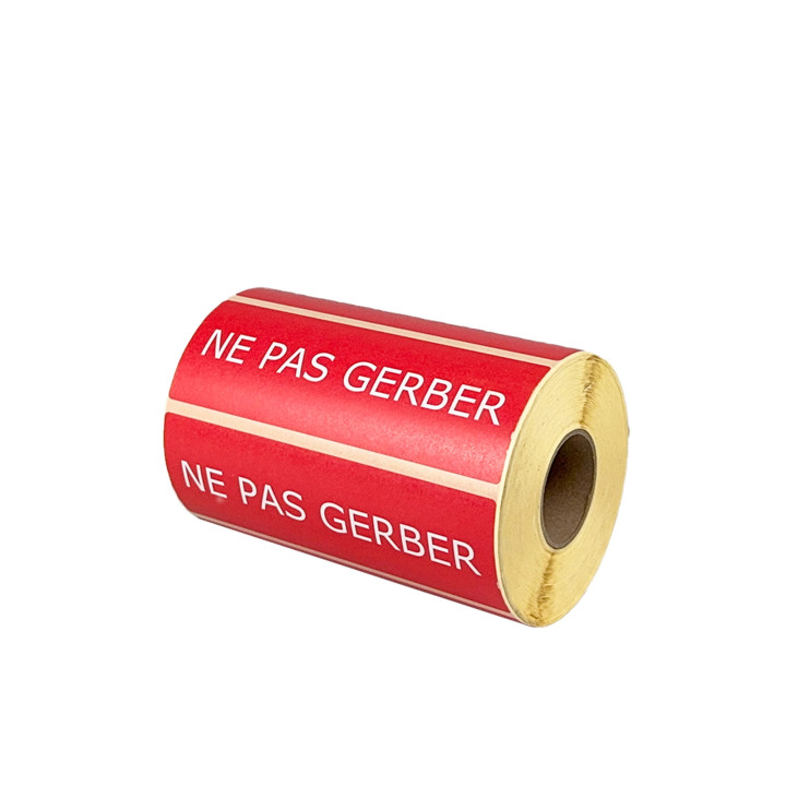 Étiquette adhésive "NE PAS GERBER"