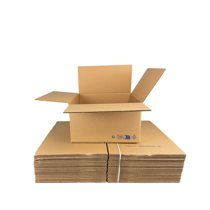 Carton simple cannelure 35 x 35 x 20 cm