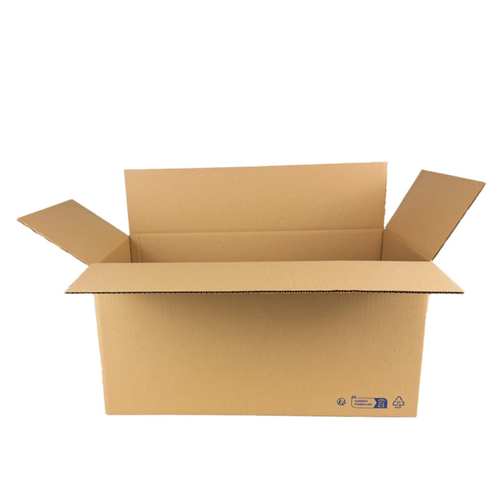 Carton simple cannelure grand format 60 x 30 x 30 cm