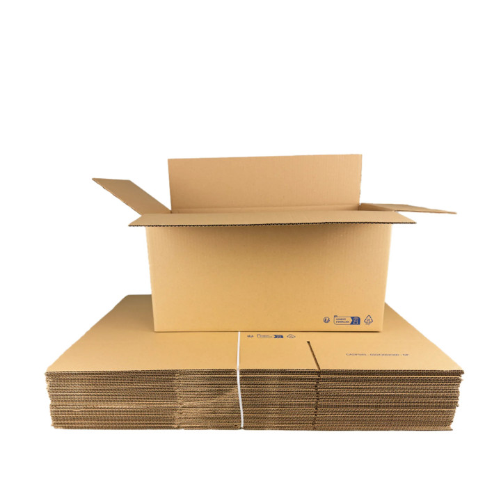 Carton simple cannelure grand format 60 x 30 x 30 cm