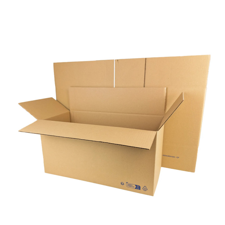 Carton simple cannelure grand format 60 x 30 x 30 cm