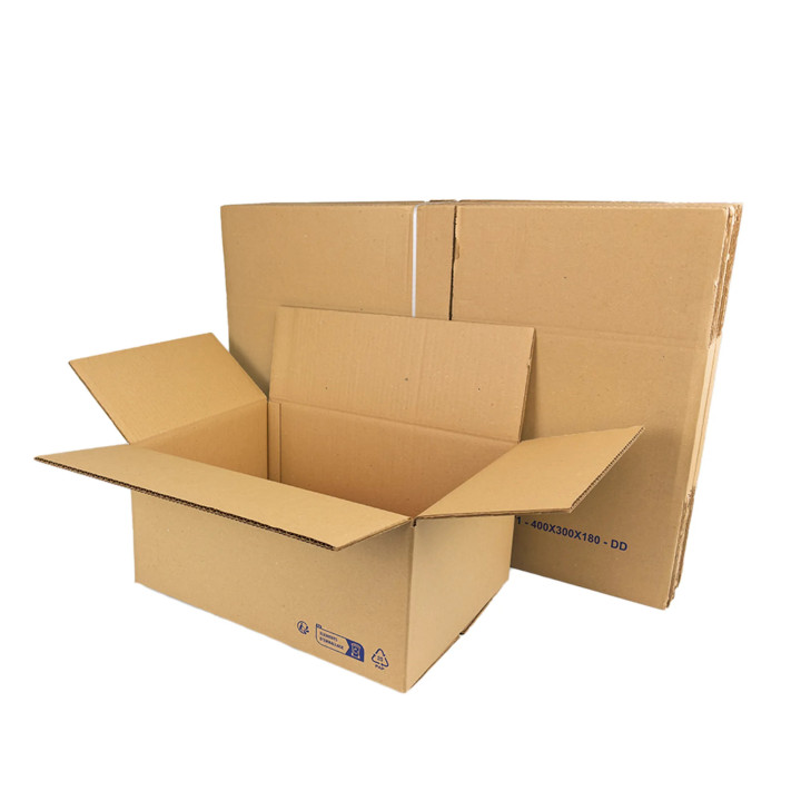 Boite en carton double cannelure 40 x 30 x 18 cm