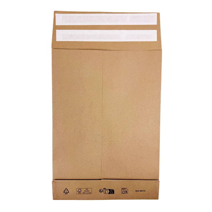 Pochette kraft 3 soufflets 35 x 25 cm – Résistante et pratique