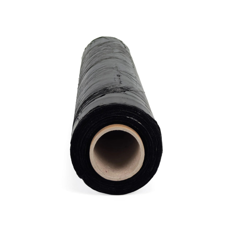 Film étirable manuel noir 15µ - 45 cm x 300 m - Fabriqué en France