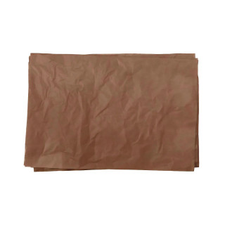 Feuilles de papier de soie marron chocolat pour emballage 50 x 75 cm