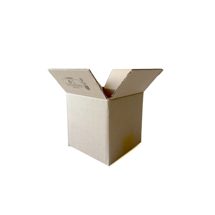 Carton cube 15 x 15 x 15 cm – Simple cannelure recyclée Packagreen | Embaleo
