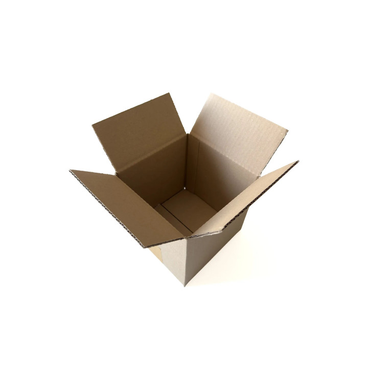 Carton cube 15 x 15 x 15 cm – Simple cannelure recyclée Packagreen | Embaleo