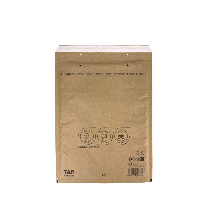 Enveloppe bulle brune recyclable H 27 x 36 cm
