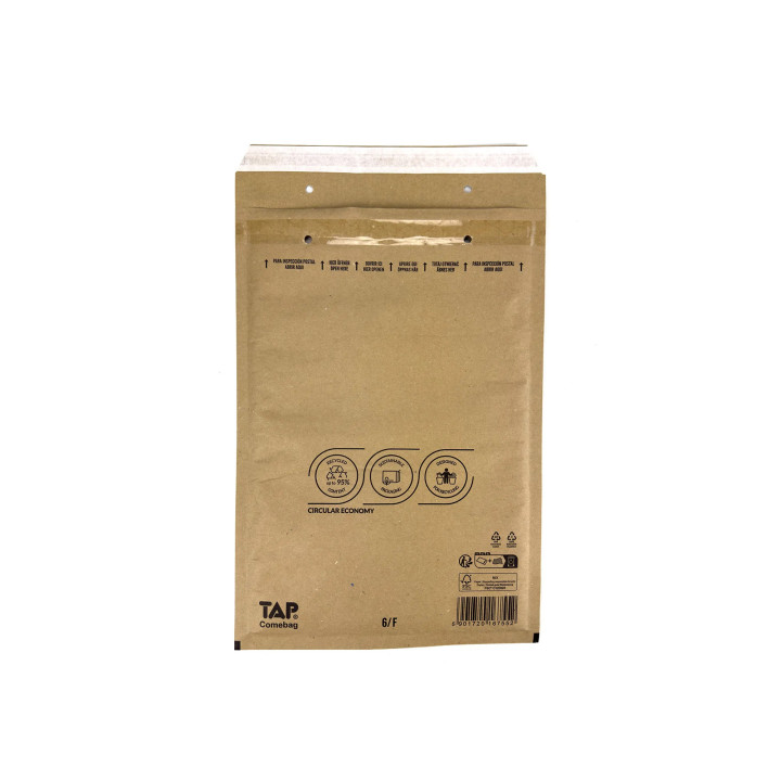 Enveloppe bulle brune recyclable F 22 x 34 cm