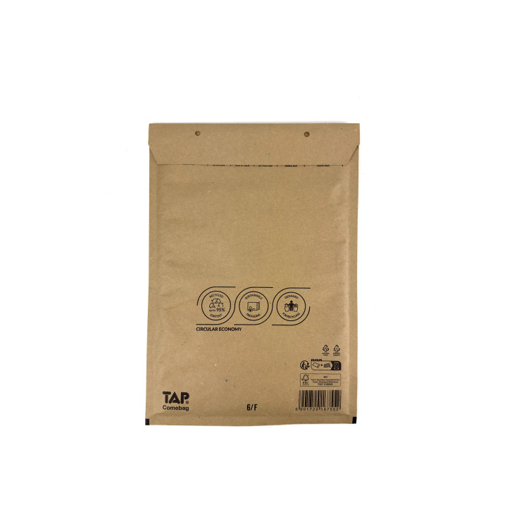 Enveloppe bulle brune recyclable F 22 x 34 cm