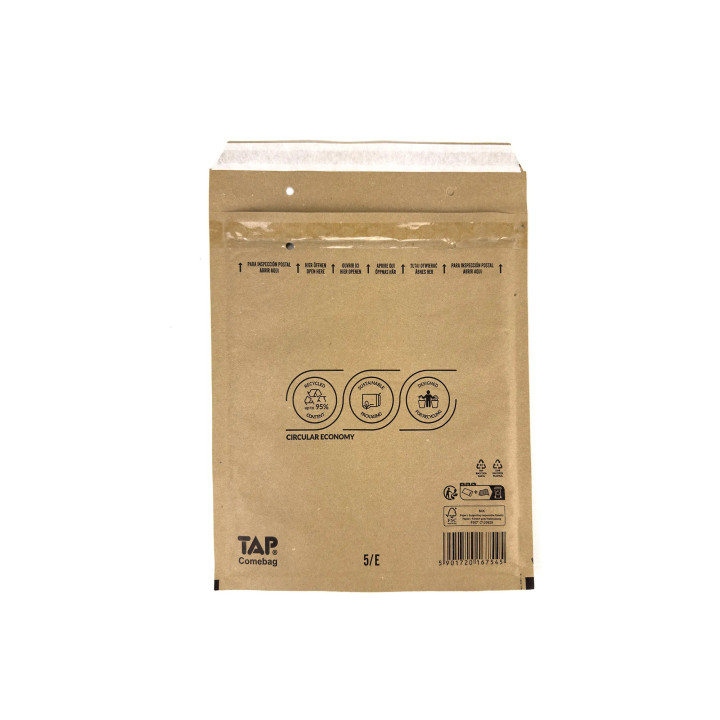Enveloppe bulle brune recyclable E 22 x 26.5 cm