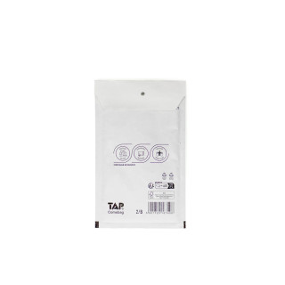 Enveloppe bulle en papier kraft blanc 12 x 21,5 cm 100% recyclable