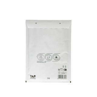 Enveloppe bulle en papier kraft blanc 23 x 34 cm 100% recyclable
