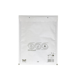Enveloppe bulle en papier kraft blanc 27 x 36 cm 100% recyclable