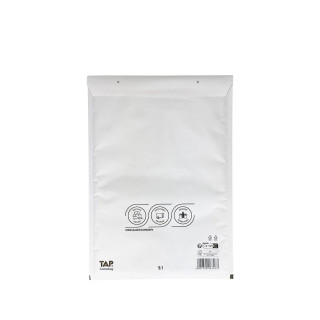 Enveloppe bulle en papier kraft blanc 30 x 44,5 cm 100% recyclable