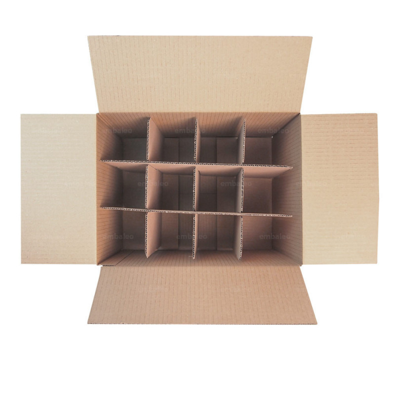 Carton haute résistance jusqu/'à 20kg avec poignées intégrées adaptées au port de charge lourde pour déménagement d/'un T1// studio adhésif Kit déménagement: lot de boites en carton bulles