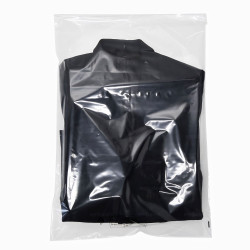 Sachet plastique transparence cristalline 16x11,5+4cm avec Rabat