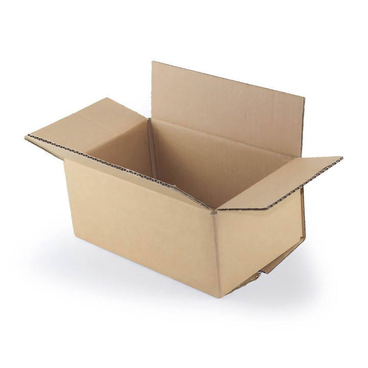 100 x Carton pliant 250 x 175 x 100 mm (cannelure simple, carton  d'expédition marron) - Sets entre 25 et 2800 unités[1024] - Cdiscount  Bricolage