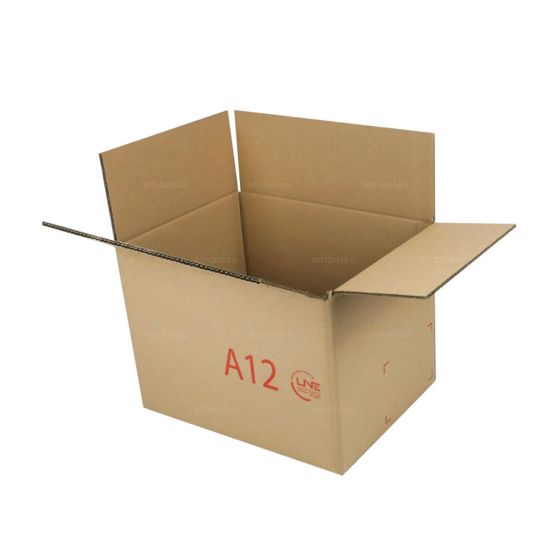 Caisse carton double cannelure GALIA A12 40 x 29,5 x 28 cm
