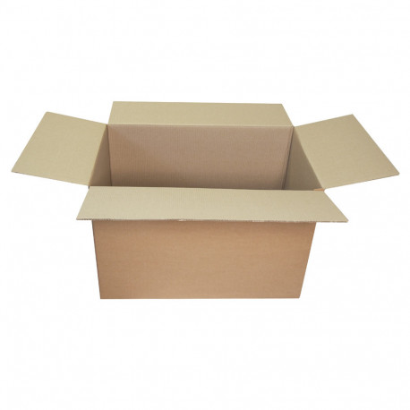 Lot de 5 boîtes en carton double vague d'avane, 50 x 40 x 40 cm, emballage  d'expédition en carton ondulé léger, solide et résistant, fabriquées en  Italie : : Fournitures de bureau