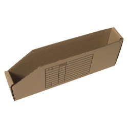 Bac de stockage carton à bec 30 x 5 x 11 cm