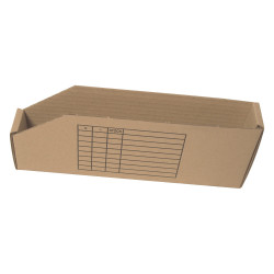 Bac de stockage carton 40 x 10 x 11 cm - 3,84 L