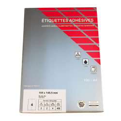 Etiquette Adhésive Vélin en planche - 148,5 x 105 mm