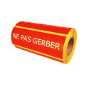 Etiquette "NE PAS GERBER"