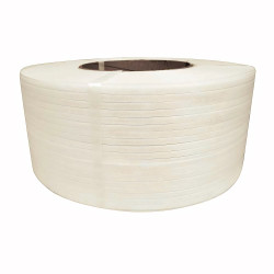 Feuillard polypropylène 9 mm x 0,63 mm x 3500 m blanc