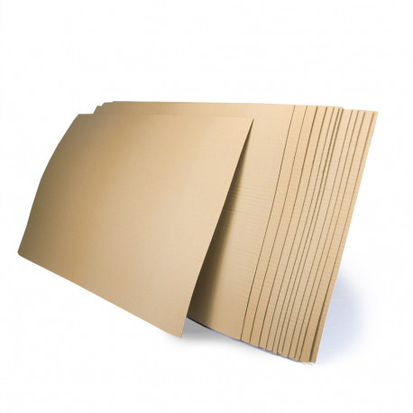 Plaque intercalaire recyclée 80 x 60 cm - carton simple cannelure