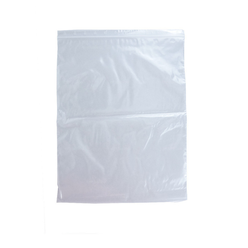 Sachet plastique transparent brillant à fermeture adhésive 40 microns 16 X  22 cm
