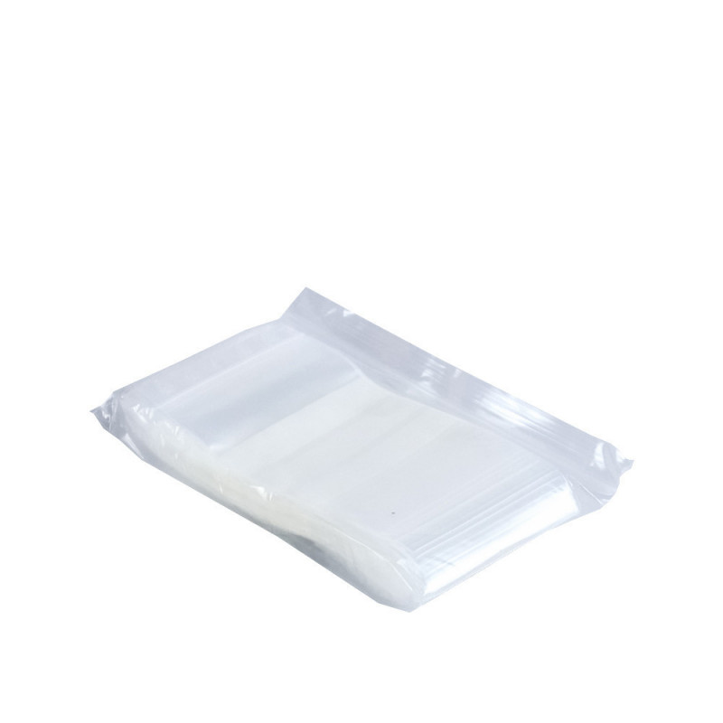 Sachet plastique à fermeture ZIP 120x170mm + 3 bandes blanches - par 100 -  RETIF