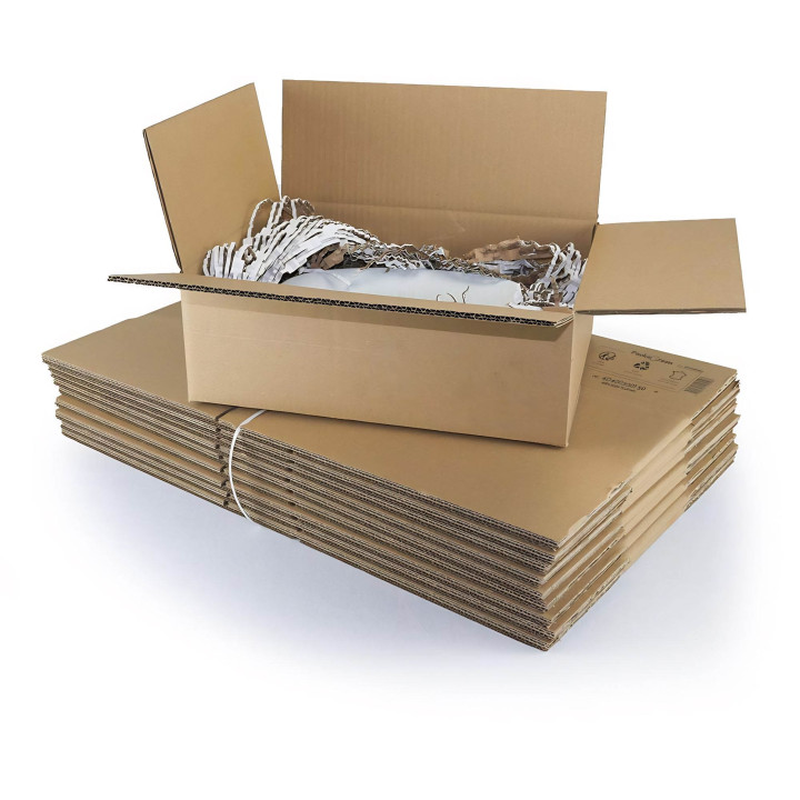 Carton pour 10 DVD en double cannelure - 200x150x150 mm - Caisse