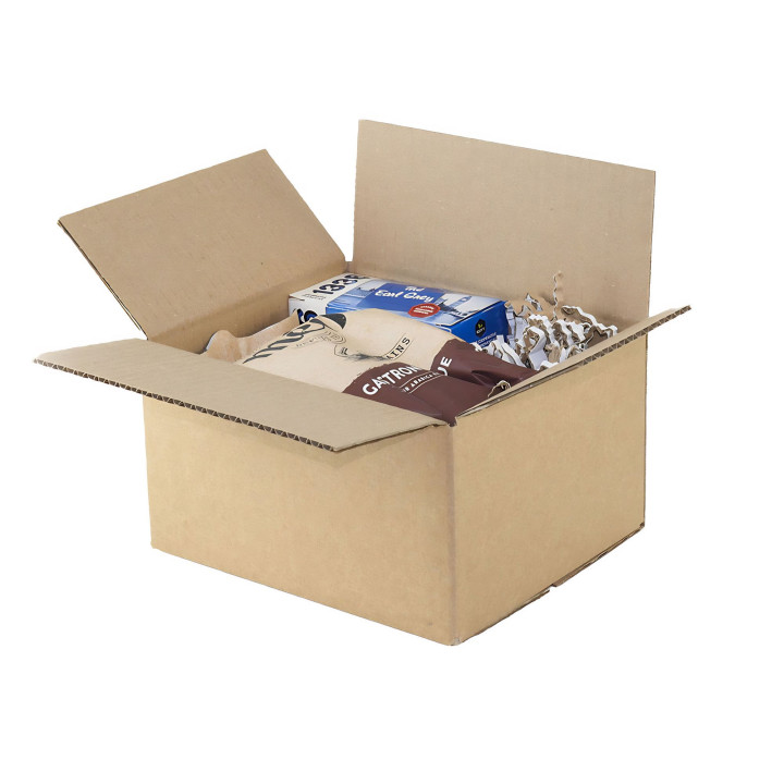 Carton simple cannelure 23 x 19 x 12 cm