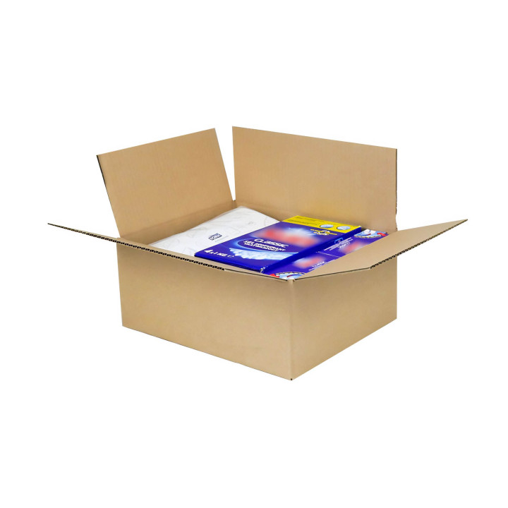 Lot de 10 cartons de déménagement double cannelure - 53 x 28 x 30 cm