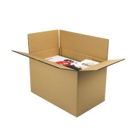 Lot De 50 Cartons Double Cannelure Kraft - 30x30x30 Cm - Neufs - Emballage Expédition