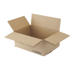 Carton simple cannelure 30 x 20 x 12,5 cm type GALIA A16