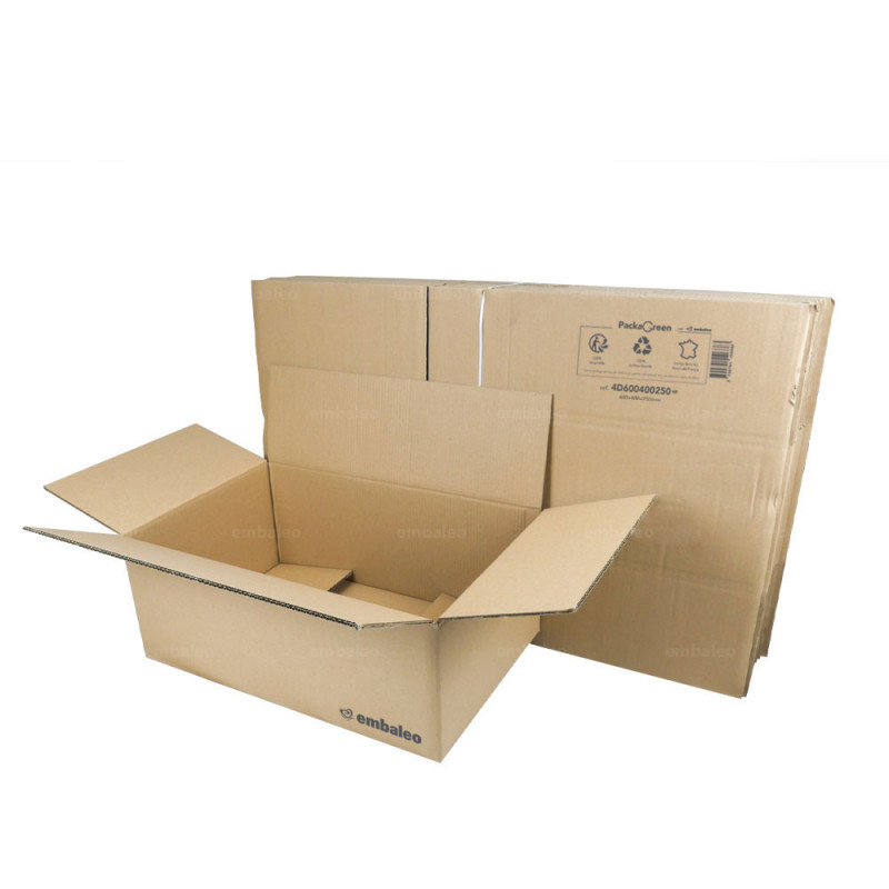 Caisses carton double cannelure de 40 à 60 cm