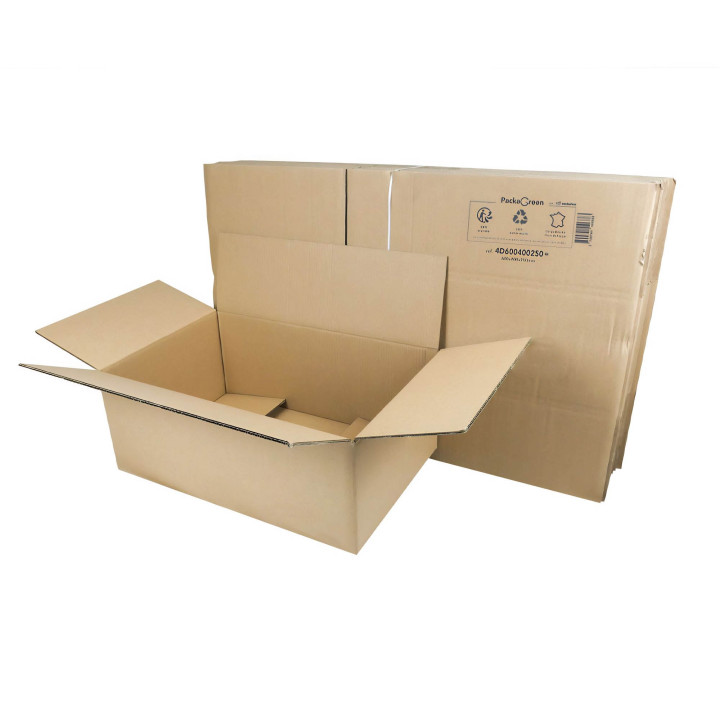 Caisses carton double cannelure de 40 à 60 cm